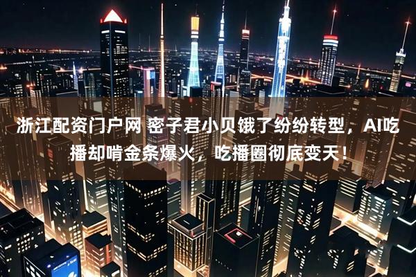 浙江配资门户网 密子君小贝饿了纷纷转型，AI吃播却啃金条爆火，吃播圈彻底变天！
